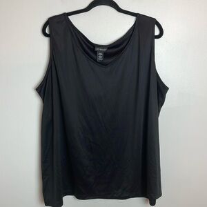 Women’s Catherine’s V-Neck Tank Top Size 3X WP 26/28 WP Color Black